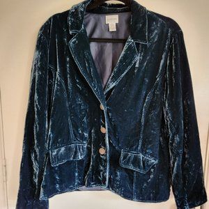 Chico's size 2 crushed velour jacket